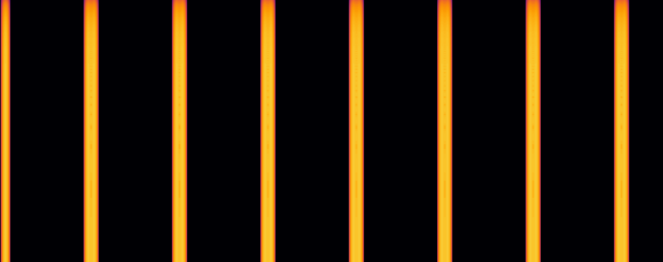 Narrow vertical stripes running the full height of the image
